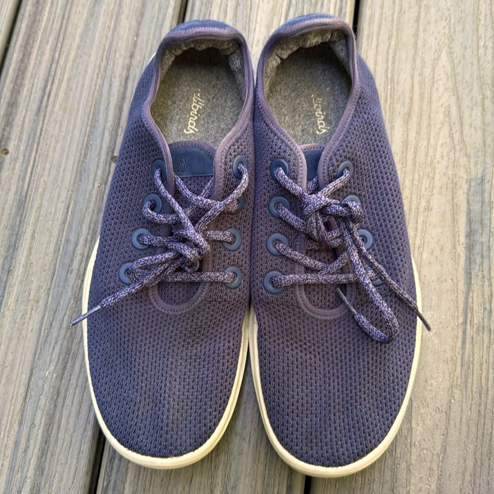 Allbirds men's navy blue Tree Runners Everyday Sneakers